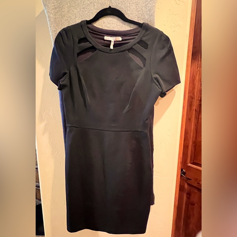 Black Halston Heritage black knee length dress Size 10